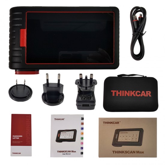 Thinkcar Thinkscan Max OBD2 Scanner Professional Full System OBD2 Diagnostic Tool Car Scanner 28 Reset Active Test ECU Coding PK ThinkTool