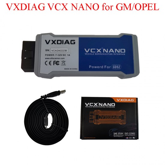 VXDIAG VCX NANO for GM/OPEL GDS2 Diagnostic Tool for GM GDS2 Scanner