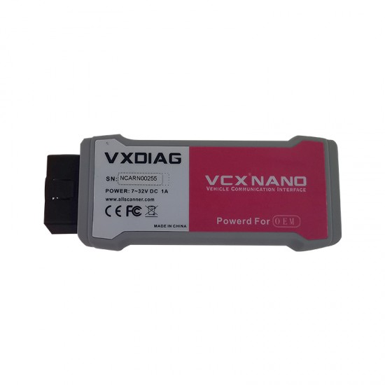 VXDIAG VCX NANO for Renault USB All System Diagnostic Scanner ECU Coding Programming Code Reader