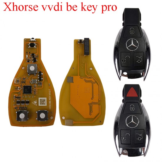 Xhorse VVDI BE Key Pro for Mercedes Benz v3.2 PCB Remote Key Chip Improved Version Smart 315MHz/433MHz 3/4 Buttons