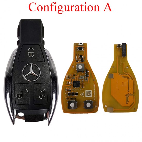 Xhorse VVDI BE Key Pro for Mercedes Benz v3.2 PCB Remote Key Chip Improved Version Smart 315MHz/433MHz 3/4 Buttons