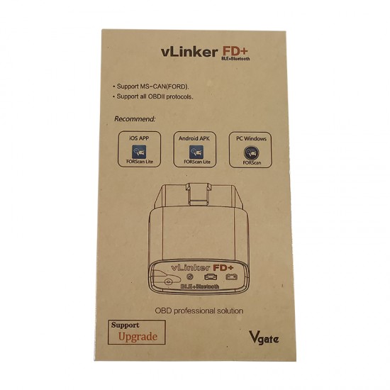 Vgate vLinker FD+ BT 4.0 Forscan for ford Scanner Bluetooth OBD2 Car Diagnostic MS CAN Auto Tool