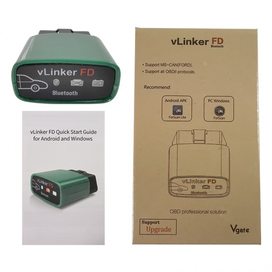 Vgate vLinker FD Bluetooth 3.0 OBD2 Scanner ELM327 V2.2 for Ford MS-CAN