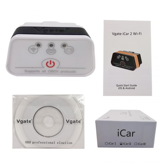 Vgate Icar2 wifi OBD2 Scanner Vgate Icar Pro for IOS/Android Auto OBD Code Reader