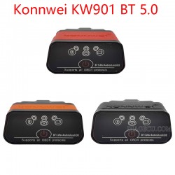 Konnwei KW901 Bluetooth 5.0 ELM327 v1.5 PIC18f25k80 for Android/IOS OBD2 Scanner PK Vgate iCar2