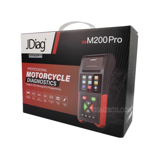 Jdiag M200 PRO full Version Motorcycle Motorbick Diagnostic Scanner Support ECU Remapping&programming Battery Tester Automotive Testing Multi-languages M200Pro