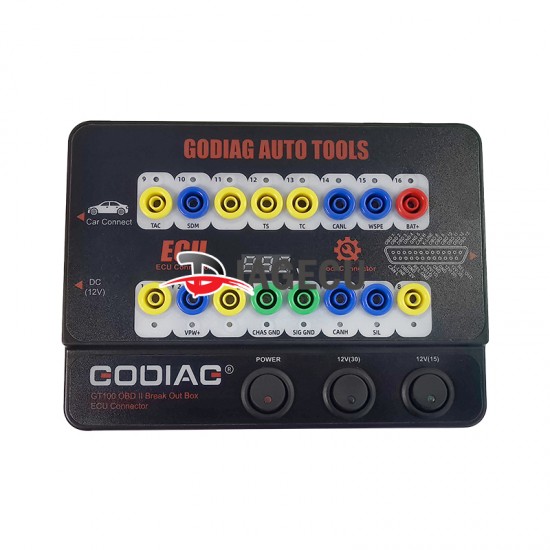 GODIAG GT100 AUTO TOOL OBDII Break Out Box ECU Connector OBDII 16pin Protocol Detector Breakout