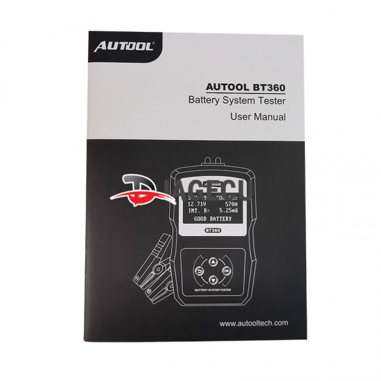 Autool BT360 12V Car Battery Tester Digital Automotive Diagnostic Battery Tester Analyzer Vehicle Cranking Charging Scanner Tool