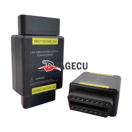 Autool OBD2 Power Supply 24V to 12V Adapter Input Voltage 24V to Output Voltage 12V OBD Adapter Connector