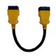 Autool 36CM 0.36m Car Reinforced Nylon Extension Cord Male to Female Cable for Launch Easydiag/ THINKDIAG/ THINKDRIVER/ ELM327 Cable