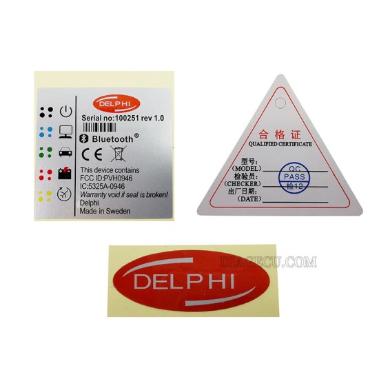 Delphi DS150 USB 2PCB v3.0 FTDI with real 9241 chip red relay high quality (M)