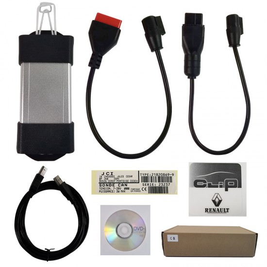 Renault Can Clip OBDII Diagnostic Scanner Programmer Interface (W) 