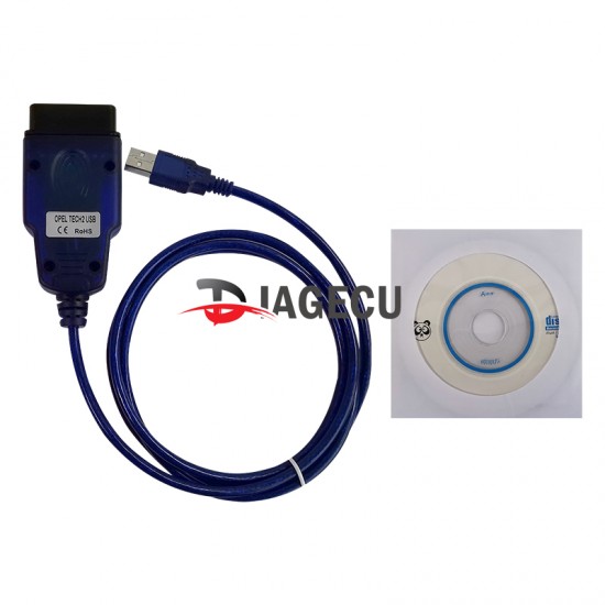 Opel Tech USB Diagnostic Cable OBD2 OPEL Tech2 USB Car Diagnostic Tool