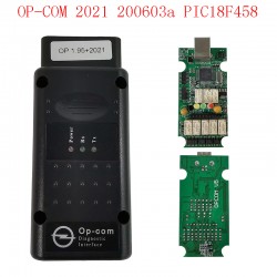 OP-COM v2021 OPCOM v1.95 200603a PIC18F458 FTDI FT232RQ Chip for opel Diagnostic Scanner