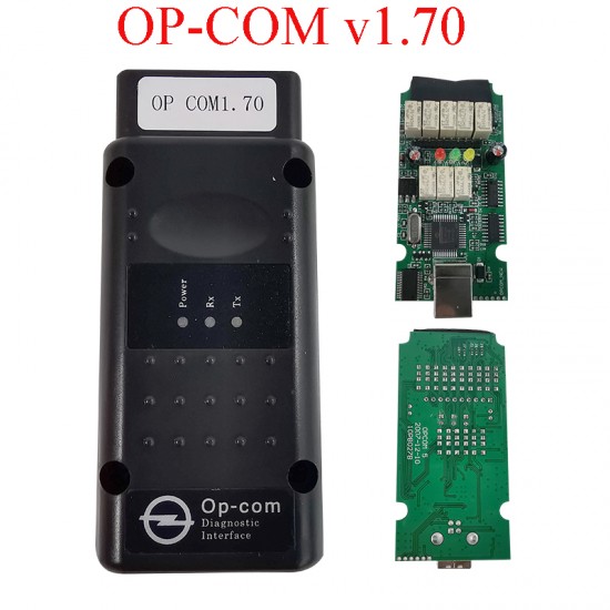 OP-COM v1.70 for Opel Diagnostic Scanner OP COM V1.70 FT232RL CANBUS Flash Firmware Update Real PIC18F458 (MK)  