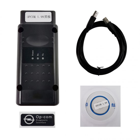 OP-COM v1.99 firmware OP COM CAN BUS for Opel Diagnostic tool Black PCB Board with 18F45K80 FTDI OBD2 Scanner (MK) 