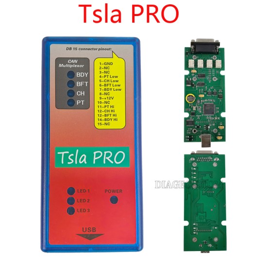 Tsla PRO Scanner for TESLA S X 3 Models Car Diagnostic Scanner Tool Tsla PRO Diagnostic and Programming With Digram Network