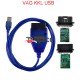 VAG KKL USB VAG-KKL 409 with FTDI FT232RL Chip for vag 409 kkl OBD2 USB Interface (BXD)