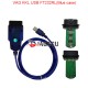 VAG KKL USB for VAG-KKL 409 with FTDI FT232RL Chip programmable for vag 409 kkl OBD2 USB Interface Diagnostic Cable (Black/Blue) (J) 