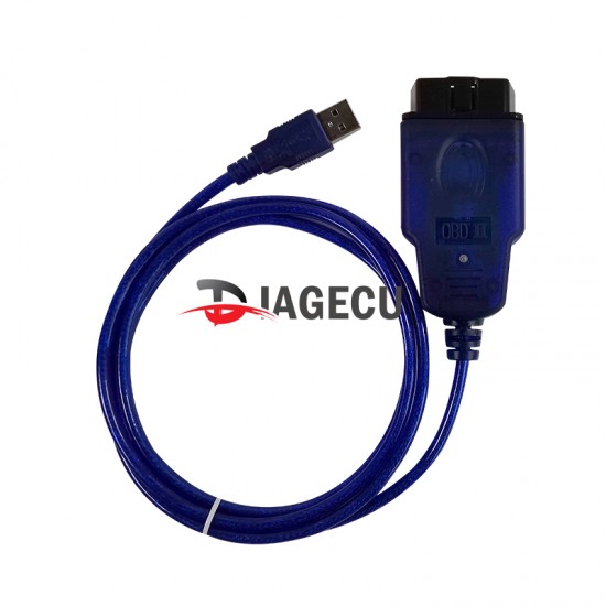 VAG KKL USB for VAG-KKL 409 with FTDI FT232RL Chip programmable for vag 409 kkl OBD2 USB Interface Diagnostic Cable (Black/Blue) (J) 