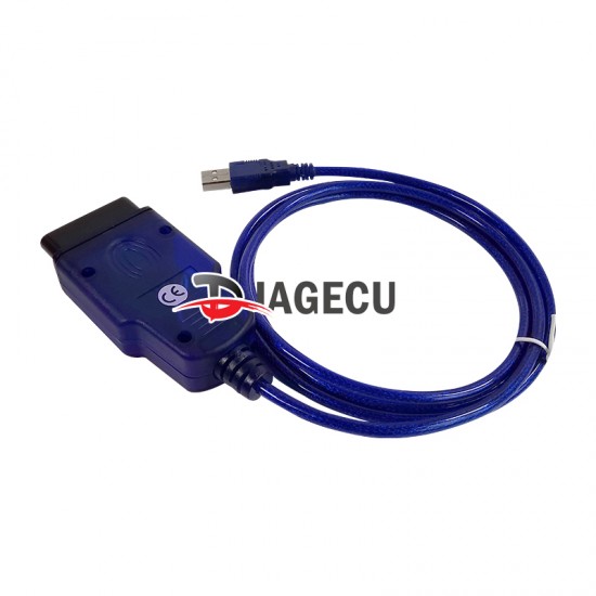 VAG KKL USB for VAG-KKL 409 with FTDI FT232RL Chip programmable for vag 409 kkl OBD2 USB Interface Diagnostic Cable (Black/Blue) (J) 