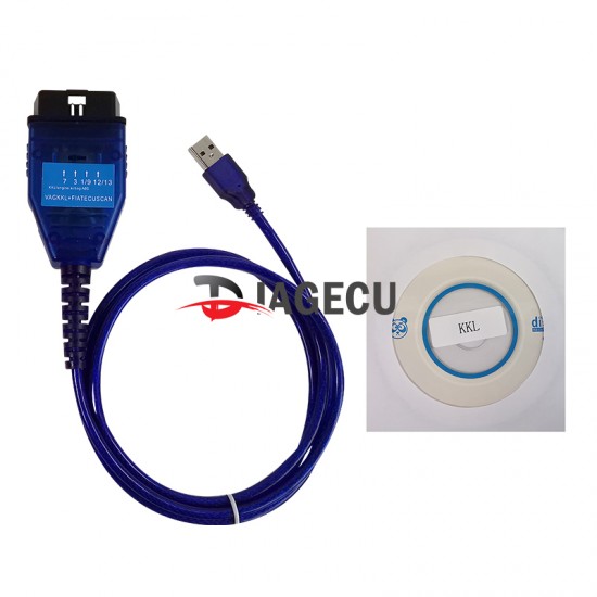 VAG KKL+FIAT ECU SCAN Switch FTDI FT232RL for VAG KKL USB Tool OBD2 Diagnostic Interface (M)