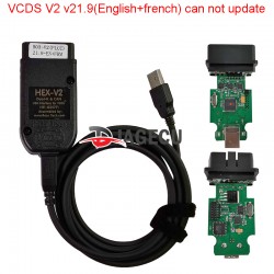 VAG COM V2 21.9(English+French) HEX CAN USB Interface VCDS with ATMEGA162 and FTDI (with Ross tech mark) (M)