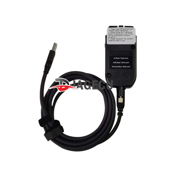 VAG COM V2 21.9(English+French) HEX CAN USB Interface VCDS with ATMEGA162 and FTDI (with Ross tech mark) (M)