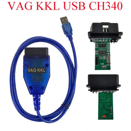 VAG KKL USB Cable 409.1 CH340 VAG COM VAG-COM VAG-KKL 409 Interface For VW/Audi/Seat/Skoda VAG Diagnostic Cable (L)