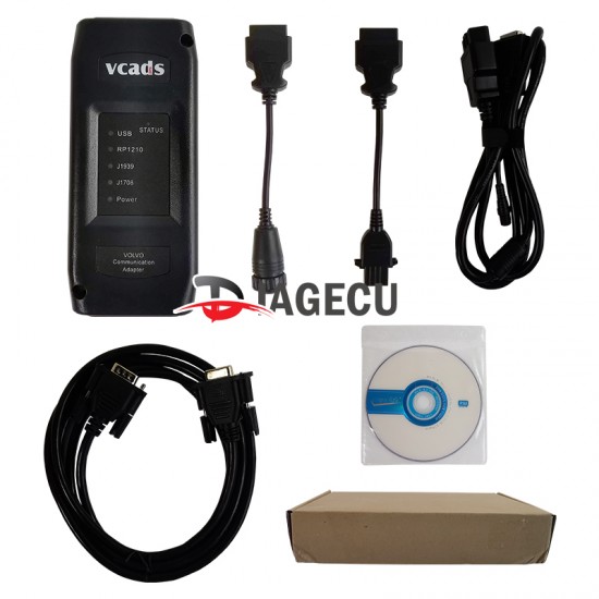 VCADS Pro for Volvo Truck code reader Reprogram ECM parameters and ECMS Auto Diagnostic Tool