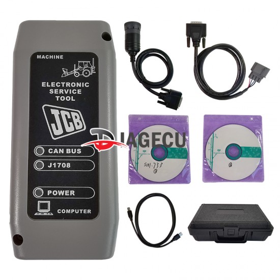 JCB Electronic Service Tool Agricultural Diagnostic Scanner Multi Language Diagnostic Interface for JCB truck excavator tractor (D)