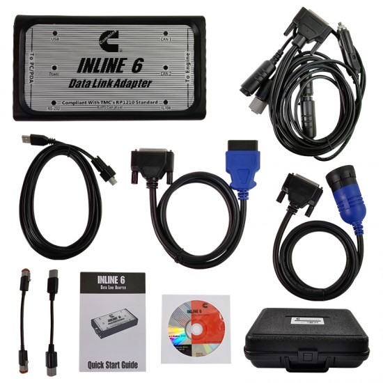 Cummins INLINE 6 Data Link Adapter Insite for Heavy Duty Engine Diesel Truck Excavator Diagnostic tool (MT)