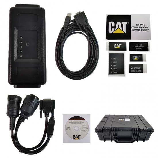 CAT ET4 478-0235 Truck Diagnostic Tool Caterpillar CAT ET4 Communication Adapter For CAT Truck Excavator Diagnostic Tool (QM)