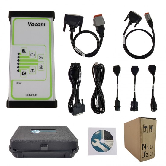 Volvo Vocom 88890300 for Volvo for Renault/UD/Mack truck excavator volvo dev2 fh4/fm euro6 vocom diagnostic tool construction Excavator diagnostic scanner (D)