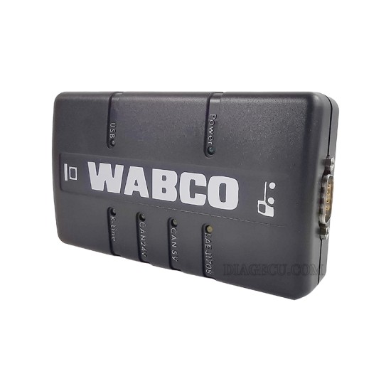 Wabco DIAGNOSTIC KIT WDI Heavy Duty Trailer and Truck Diagnostic Interface for Heavy Duty Truck Scanner Tool +OBD2 cable (L)