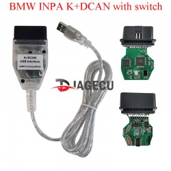 BMW INPA K+DCAN Diagnostic Interface with switch FTDI BMW INPA/Ediabas K Dcan USB Diagnostic Cable (T)