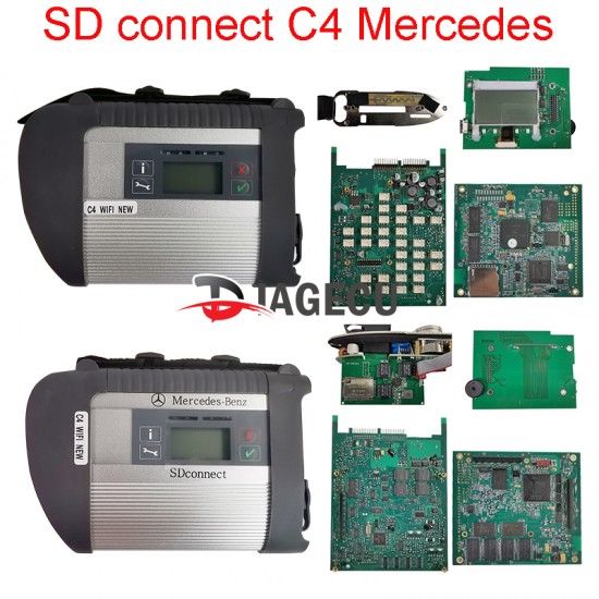 MB C4 MB Star C4 Sd Connect for MB SD C4 Car Truck Support 12V&24V VoltageAuto Diagnostic-Tool（MT）