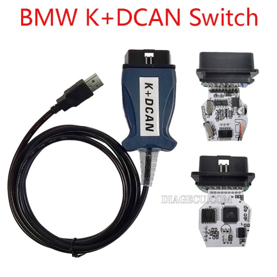 BMW K+DCAN K+CAN Switch K-Line FTDI INPA OBD2 Diagnostic Cable USB Interface Ediabas K DCAN OBD2 Diagnostic Scanner (MK)