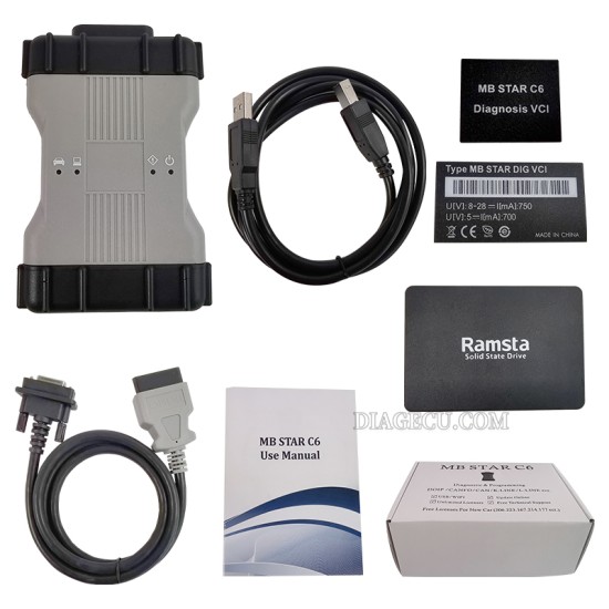 MB Star C6 DOIP multiplexer VCI sd connect C6 WIFI with SSD diagnosis W206 W223 DOIP car Program Diagnostic Tools (W)