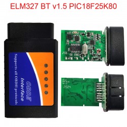 ELM327 Bluetooth v1.5 1PCB with PIC18F25K80 OBDII Car Code Reader V03H2D (CY)