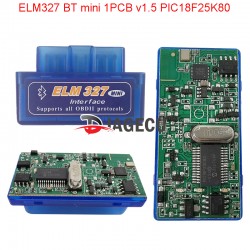 ELM327 Super Mini Bluetooth v1.5 1PCB PIC18F25K80 OBD2 Car Disgnostic Scanner (J)