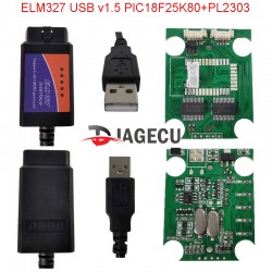 ELM327 USB PIC18F25K80+PL2303 OBD2 Car Diagnostic Tools (Q) 