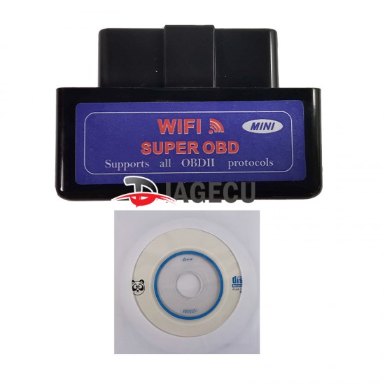 ELM327 Super Mini wifi v1.5 1PCB PIC18F25K80 OBD2 Scanner Code Reader black case (L）