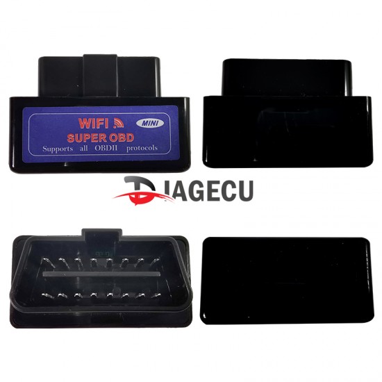 ELM327 Super Mini wifi v1.5 1PCB PIC18F25K80 OBD2 Scanner Code Reader black case (L）