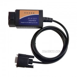 ELM327 COM Port RS232 OBD2 Diagnostic Tool DB9 Female Head With PIC18F25K80 Chip (TYX）