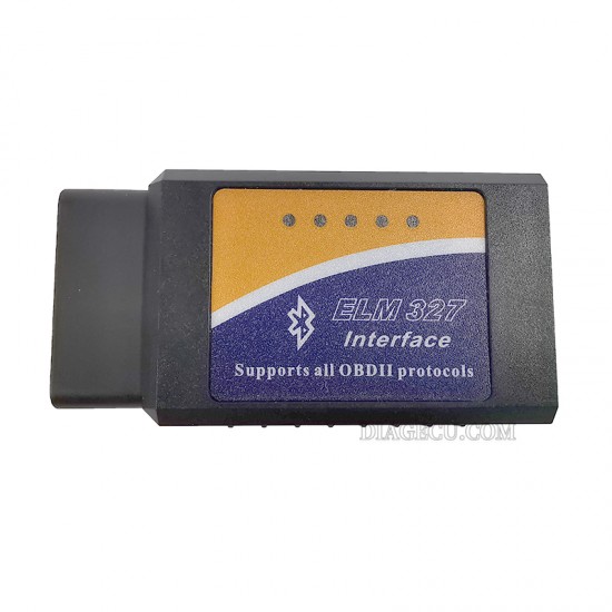 ELM327 Bluetooth v1.5 1PCB PIC18F25K80 OBDII Auto Diagnostic Tools ELM 327 OBD2 Engine Code Reader for Android/IOS/Windows (KS)