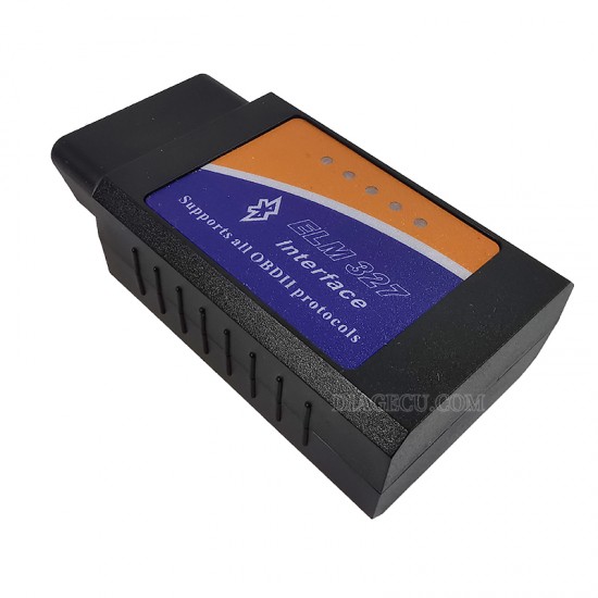 ELM327 Bluetooth v1.5 1PCB PIC18F25K80 OBDII Auto Diagnostic Tools ELM 327 OBD2 Engine Code Reader for Android/IOS/Windows (KS)