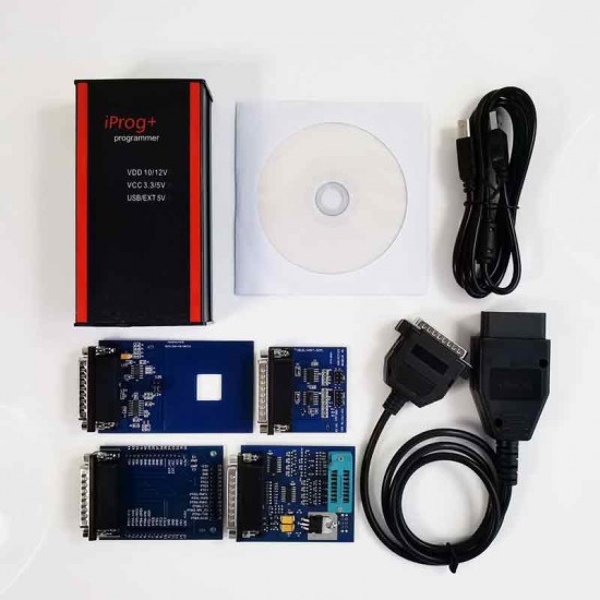 iPROG+ Iprog Pro Programmer 3in1 IMMO+Mileage Correction+Airbag Reset Replace Carprog/Digiprog/Tango