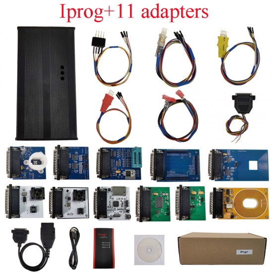 Iprog+ iprog Pro Full Set ECU Key Programmer Iprog+ Eeprom IMMO Car Radio Airbag Reset Dashboard Kilometer PK DIGIPROG 3 Carprog (T)