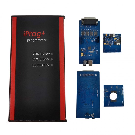 Iprog+ iprog Pro Full Set ECU Key Programmer Iprog+ Eeprom IMMO Car Radio Airbag Reset Dashboard Kilometer PK DIGIPROG 3 Carprog (T)